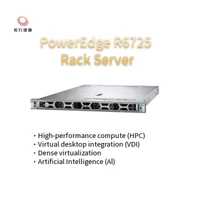 AMD EPYC 9005シリーズプロセッサを搭載したハイテクPowerEdge R6725 1Uラックサーバー