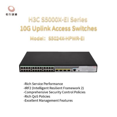 H3C S5000X-EI Series  S5024X-HPWR-EI 10G Uplink Access Switches