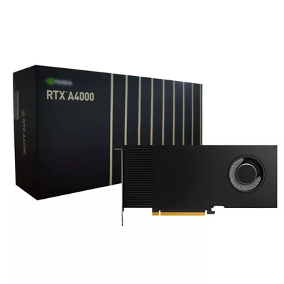 NVIDIA RTX A4000の光線追跡のグラフィックス・カード16GB GDDR6 256のかまれた448GB/S単一スロットGPU