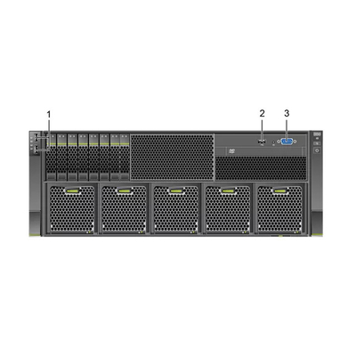 44 3.5インチのハードディスクの華為技術の融合サーバー32 DDR4 DIMMs 5288 V6 4U棚サーバー