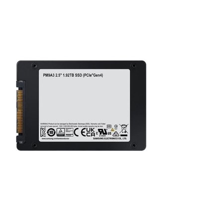 PM9A3サムスン ソリッド ステート ドライブSSD 2.5 U.2 NVME GEN 4 1.92TB