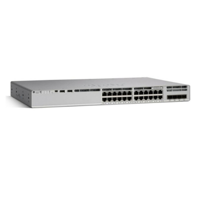 C9200L-24P-4X-E Ciscoのネットワーク スイッチの触媒9200L 24左舷PoE+ 4x10Gのアップリンク