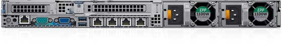 プロセッサ1台あたりのDell Emc 1u Poweredge R640の棚サーバー28中心