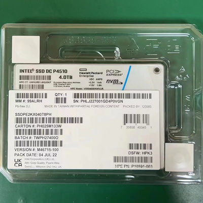 サーバーIntel 4TB SSD DC P4510 2.5 U.2 NVMe PCIe SSDPE2KX040T8 SSDPE2KX040T801