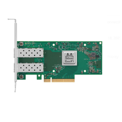 メラノックス MCX512A-ACUT ConnectX-5 イーサネット アダプター カード 2x ポート 10/25 GbE SFP28 PCIe 3.0 X8