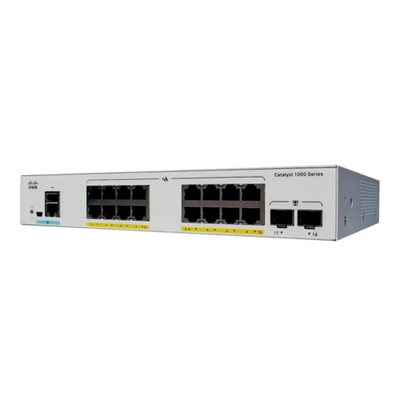 シスコ C1000-16P-2G-L ギガビットレイヤー2 ネットワーク管理型エンタープライズスイッチ 16ポート RJ45 PoE+ 2SFP オプティカルアップリンク 120W