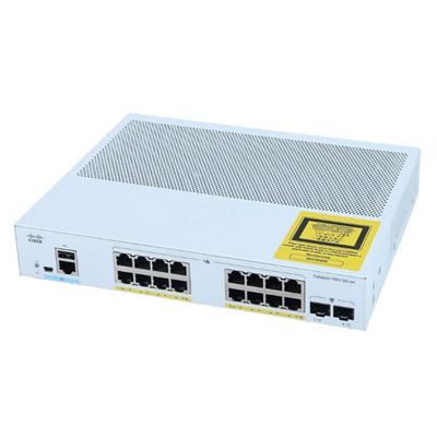 シスコ C1000-16P-2G-L ギガビットレイヤー2 ネットワーク管理型エンタープライズスイッチ 16ポート RJ45 PoE+ 2SFP オプティカルアップリンク 120W