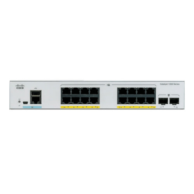 シスコ C1000-16T-E-2G-L ギガビットイーサネット エンタープライズクラスのレイヤ2 スイッチ 16ポート ギガビット アップリンク インターフェース 2 SFP