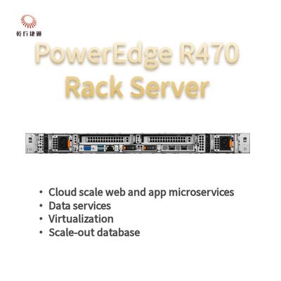 Dell PowerEdge R470 サーバ 144 コア 1U レイク形式要素で 4TB DDR5 メモリ