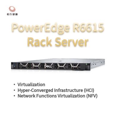 Dell PowerEdge R6615 1U ラックサーバー（128GBメモリ、直接液冷、カスタムストレージサーバー、2ウェイサーバー）