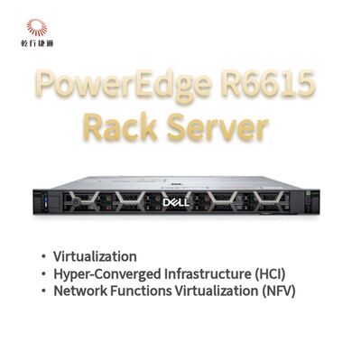 Dell PowerEdge R6615 1U ラックサーバー（128GBメモリ、直接液冷、カスタムストレージサーバー、2ウェイサーバー）