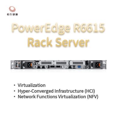 Dell PowerEdge R6615 1U ラックサーバー（128GBメモリ、直接液冷、カスタムストレージサーバー、2ウェイサーバー）