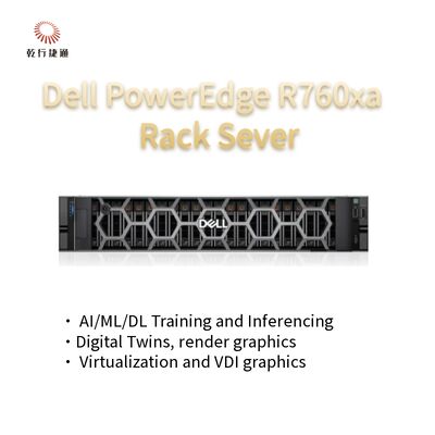 重作業負荷のための高性能サーバー PowerEdge R760xa スタックサーバーシステム