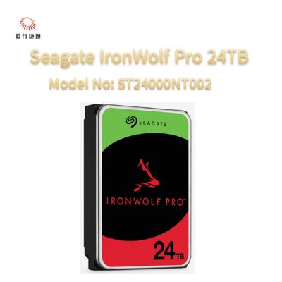 Seagate IronWolf Pro 24TB モデル番号: ST24000NT002