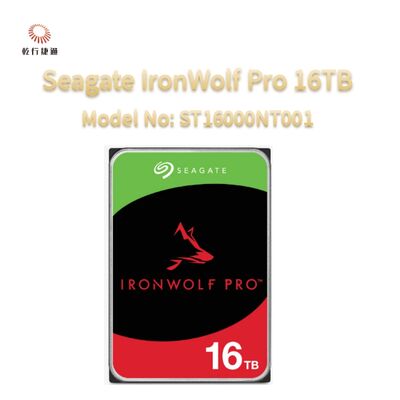 シゲートアイアンウルフプロ 16TB モデル番号: ST16000NT001