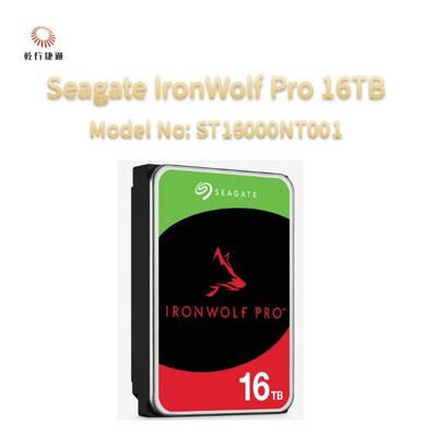 シゲートアイアンウルフプロ 16TB モデル番号: ST16000NT001