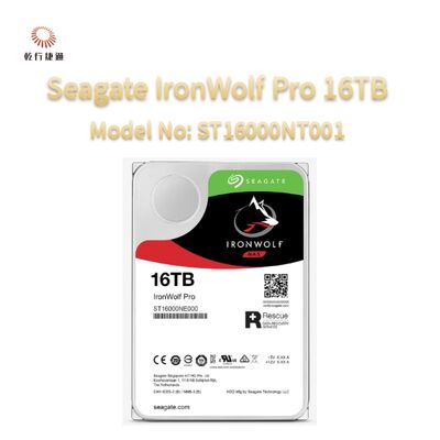 シゲートアイアンウルフプロ 16TB モデル番号: ST16000NT001