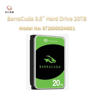 シゲート バラクーダ 3.5 インチ ハードドライブ 20TB モデル番号: ST20000DM001