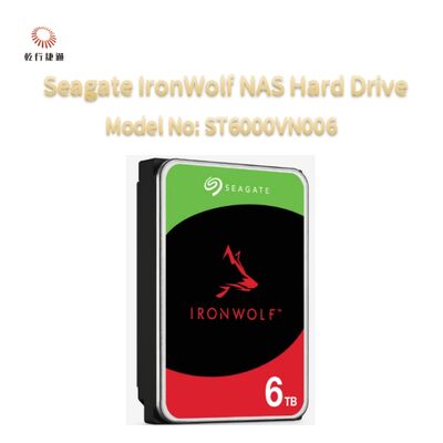 Seagate IronWolf® ネットワーク接続ストレージ (NAS) ハードドライブ モデル番号: ST6000VN006