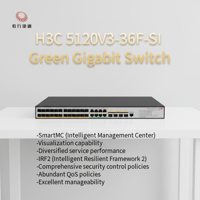 H3C S5120V3-SI グリーン インテリジェント ギガビット イーサネット スイッチ 5120V3-36F-SI