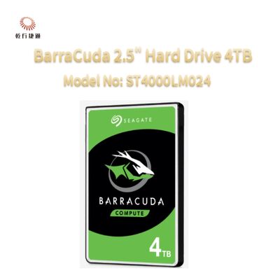 シゲート バラクーダ 2.5 インチ ハードドライブ 4TB モデル番号: ST4000LM024